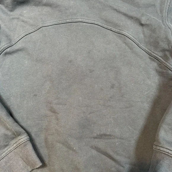 Lululemon Hoodie Womens 6 Black Full Zip High Neck Fleece Pockets Graphic Sleeve - Picture 9 of 11